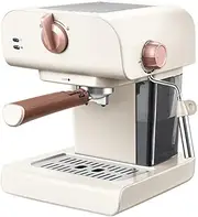 Espresso Machines 20 Bar Stainless Steel Espresso Maker with Milk Frother Steam Wand 0.8L Removable Water Tank 850W 92 Degrees Celsius Constant Temperature Semi-Automatic Coffee Maker Beige AU Plug