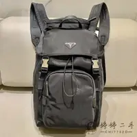 在飛比找蝦皮購物優惠-PRADA 普拉達 Re-Nylon 再生尼龍 皮革背包 新