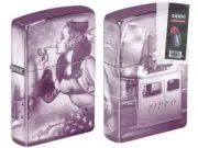 Zippo 0090 Mazzi Windy Varga 360 Photo Purple Abyss Lighter + FLINT PACK