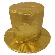 Child Shiny Gold Top Hat ~ HALLOWEEN, MARDI GRAS, NEW YEAR'S, BIRTHDAY, PARTY