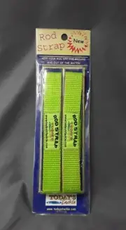 2 pk fishing ROD STRAP- Hook And Loop Ties- Attach to chair, bucket, stake-14" L