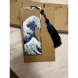 浮世繪海浪🌊 浮世繪 神奈川衝浪裏 鏤空金屬書籤