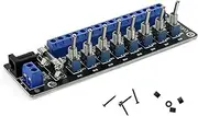 Evemodel 1 Set 3-24 V 8 Miniature Toggle Switch DC Switch Control Power Distribution Switch Socket Strip Power Distribution Panel