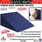 Cool Gel Memory Foam Wedge Support Pillow Cushion Elevated Triangle Pillow Blue