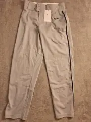 Nike Engineered Boys Baseball Pants XLGray Black Pin Stripe BQ6443-052
