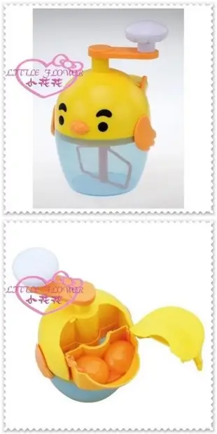 小花花日本精品♥ Hello Kitty 小雞轉轉蛋捲器 歐姆蛋 做蛋餅 打蛋器 煎蛋捲 11094401