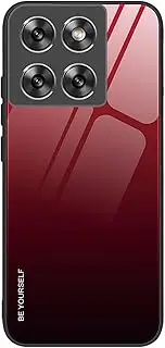 [ILING] Case for Motorola Edge 60 Fusion/Motorola Edge 60 5G, Ultra Thin Elegant Colour Gradient Colour Tempered Glass Hard Back Mobile Phone Case, Soft Silicone TPU Bumper Shockproof Protective Case