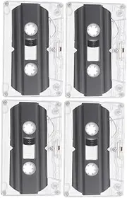 jojofuny Cassette Tapes Blank 4pcs Blank Audio Tape Empty Audio Tapes Recordable Audio Tapes Plastic Cassette