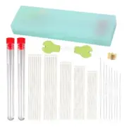 68Pcs Beading Needle Include Long Straight Bead Thread Needle, Big Eye Needle