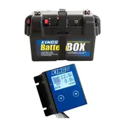 Adventure Kings Deep Cycle Battery Box USB Cig + 12V Battery Monitor LCD Display