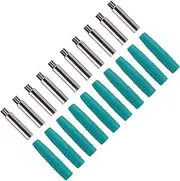 10Pcs Insulated 2mm Banana Plug Coupler, Excellent PA and Copper Material, CNC Technology, Full Sheathed Assembly, for Testing Equipment (Green)