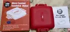 MICRO Microwave TURBO Toastie Toasted Sandwich Press Maker RED