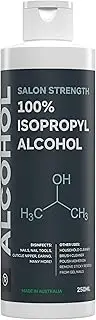 100% Isopropyl Alcohol IPA Cleaner & Rubbing Alcohol 250ml | Powerful Heavy Duty Multi-Purpose Cleaner & Disinfectant