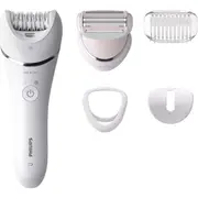 Philips BRE710 Wet/Dry Women Electric Epilator Legs/Hands Hair Removal w/Trimmer