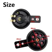 1x Universal Black & Red 12V 100DB Motorcycle Car Truck Waterproof Electric Horn