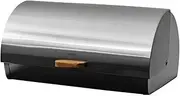 Avanti Roll Top Stainless Steel Bread Bin, Silver