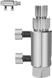 Broken Pipe Thread Extracto, Broken Valve Thread Extractor, Stripped Screw Extractor, Easy Out Bolt Extractor Kit,for Damaged Faucet Water (Silver)