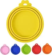 TOPPERFUN 6pcs Silicone Pet Food Can Lids Dishwasher Safe Can Covers for Dog and Cat Food Soft and Sealers Easy to Clean and Store