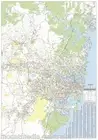 (FOLDED) MAP OF SYDNEY & REGION (70X100CM) POSTER WALL CHART NSW AUSTRALIA