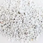 8-lbs White Synthetic River Pebbles Vase Fillers, Aquarium Gravel Fish Tank Rock