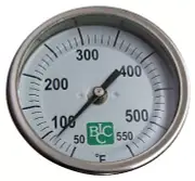 3" dial BBQ SEALED SS Thermometer Barbecue Smoker Temperature Gauge 2.5" stem