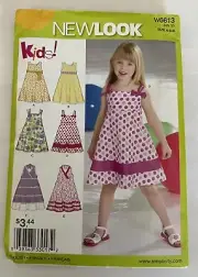 simplicity sewing patterns New Look. Kids W6613. Size A 3-8