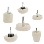 6PCS Buffing Wheel for Drill, Buffing Pad Cotton Polishing Wheel with 1/4" Ha...