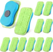 12 Pcs Microfiber Dustless Magnetic Washable Reusable Chalkboard Erasers
