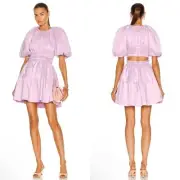 NEW NWT Aje. Solitude Cutout Mini Dress Light Purple SIZE AU 8/US 4