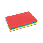Colour-Coded Plastic Chopping Board Set 6pc - Multi