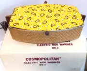 NWT Vintage ELECTRIC BUN WARMER - Lemon Paisley by Salton Cosmopolitan WB-2
