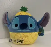 New Disney Stitch Pineapple Squishmallows 6.5 Inch Unites Soft Plush New W/ Tag