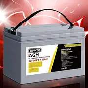 AGM Deep Cycle Battery 12V 135Ah Box Portable Solar Camping Power Supply