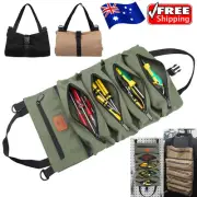Multi-Purpose Roll Up Tool Bag Wrench Roll Organizer Pouch Car Camping Gear Bags