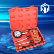 Gasoline Engine Gauge Compression Tester Tool Kit for Auto Car Motorcycle 8Pcs