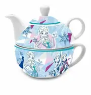 126626 DISNEY FROZEN ELSA AND ANNA DESIGN TEA FOR ONE TEAPOT & CUP MUG SET