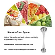 Coffee Scoop With Scale Length Double End Measuring Spoon Stainless Steel US