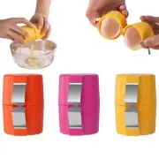 Egg Shell Opener Plastic Set 3 Multicolor Small Modern Round Easy to Clean