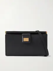 [Dolce & Gabbana] Dolce & Gabbana - Sicily Leather Pouch - Black - One size One size Black