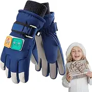Kids Snow Gloves - Snow Gloves Waterproof | Kids Ski Snow Gloves Cartoon Winter Cold Weather Warm Snowboard Sports Mittens for Boys Girls Jmedic