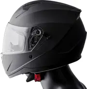 GMS-Moto Hexago, full face helmet , color: Matt-Black , size: M