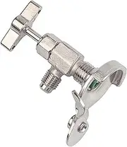 REFRIGERANT CHARGING VALVE SELECTED MATERIAL FOR SAFE AND EASY CONNECTION AIR CONDITIONING REPAIR TOOL FOR R134A GREEN UK AIR OUTLET Interface (for most small cans of refrigerant)