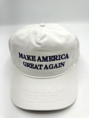 Official Make America Great Again Trump Cali Fame White Snapback Hat One Size