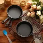 30 Sets 4 Inches Cast Iron Skillets Mini Black Iron Nonstick Frying Pan Small...