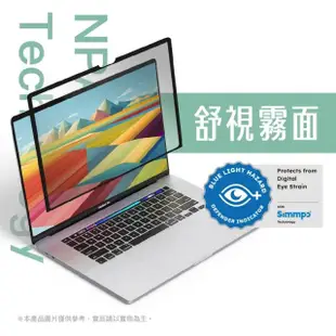 Simmpo Macbook 系列 TUV抗藍光奈米無痕貼|護眼霧面