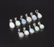 Wholesale 925 11PC Solid Sterling Silver Natural Ethiopian Opal Pendant Lot! W46