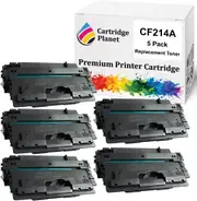 5 Pack Compatible Toner Cartridge Replacement for HP CF214A 14A (10,000 pages) for HP LaserJet Enterprise 700 M712 700 M712dn 700 M712n 700 M712xh 700 M725 700 M725dn 700 M725n 700 M725xh