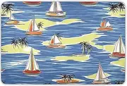 Seaside Sailboat Summer Scene Extra Large Resuable Potty Training Pee Pad Highly Absorbent Potty Training Sheets Cover Non-Slip Toddler Bedding Products for Toddler Kids, 52" L x 34" W