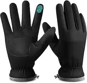 [FEWTUR] Winter Gloves for Women Running in Cold Weather - Touchscreen Gloves for Bike Hiking (Jet Black)