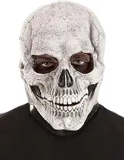 nezababycos 2PCS Halloween Smiling Demon Mask Scary Creepy Smile Mask Horror Zombie Face Costume Realistic for Adult